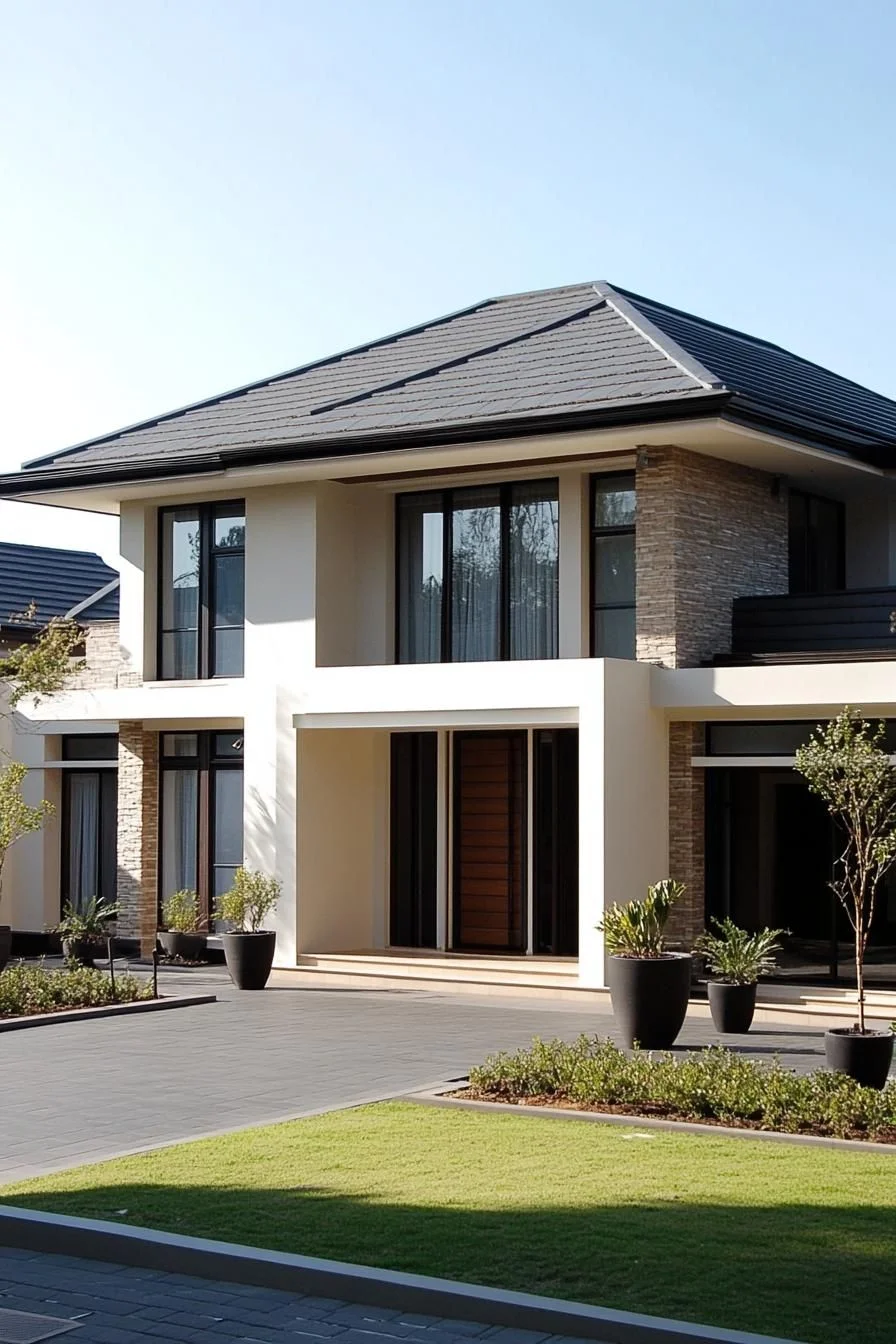 Sleek Slate-Toned Home Design