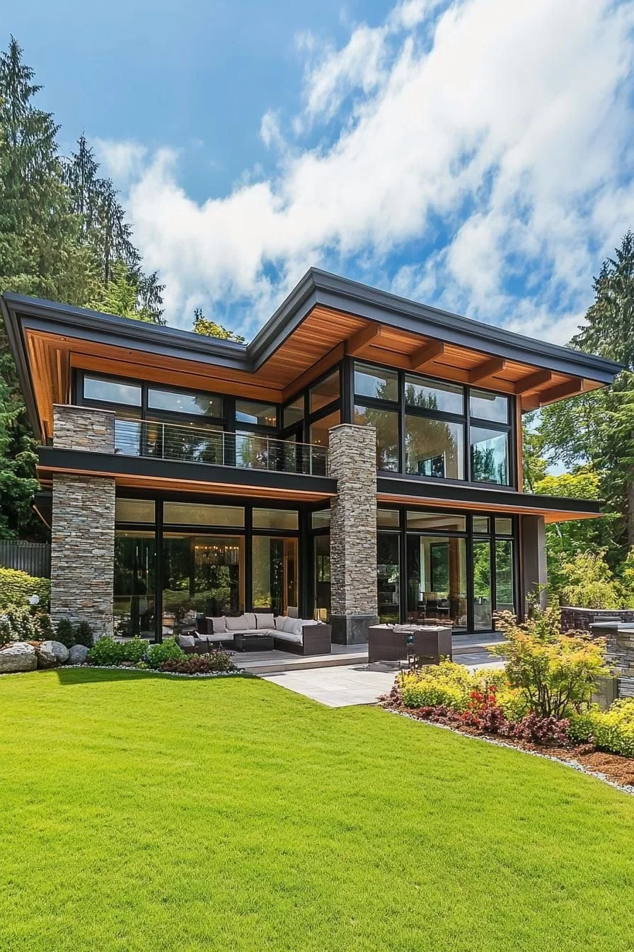 Architectural Gem Surrounded by Greenery
