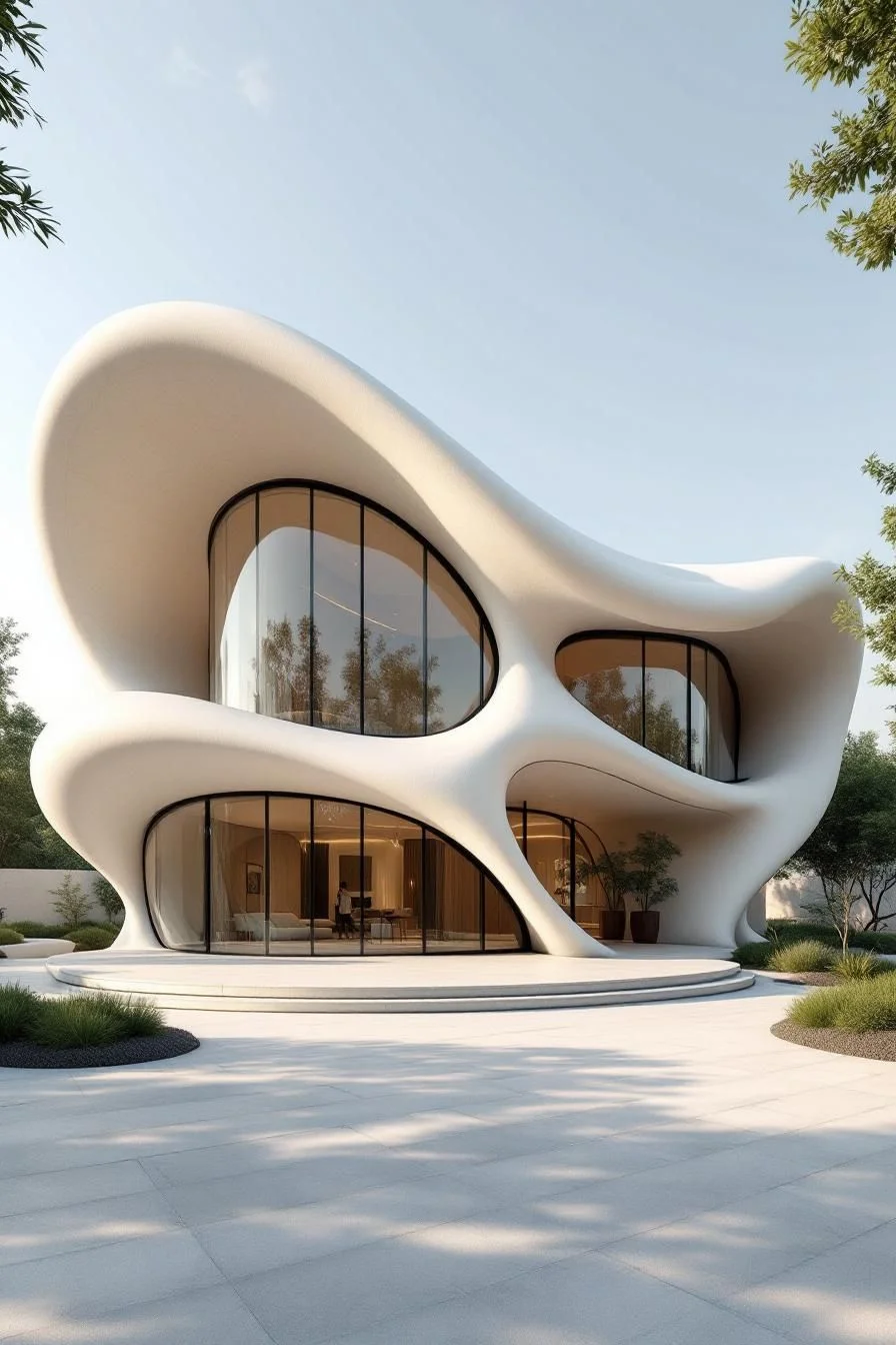 Soaring Seashell: A Curved Coastal Cove