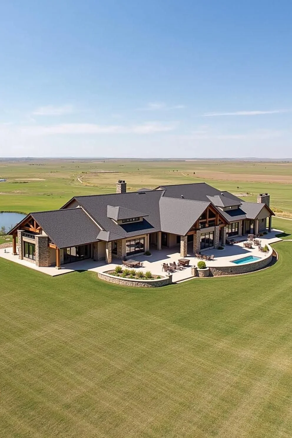 Sprawling Prairie-Style Ranch Palace