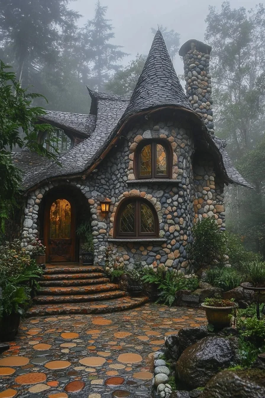 A Foggy Stone Cottage With Old-World Charm