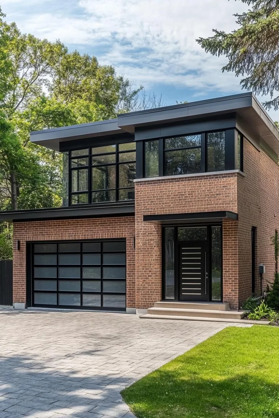 A Shaded Brick House Retreat