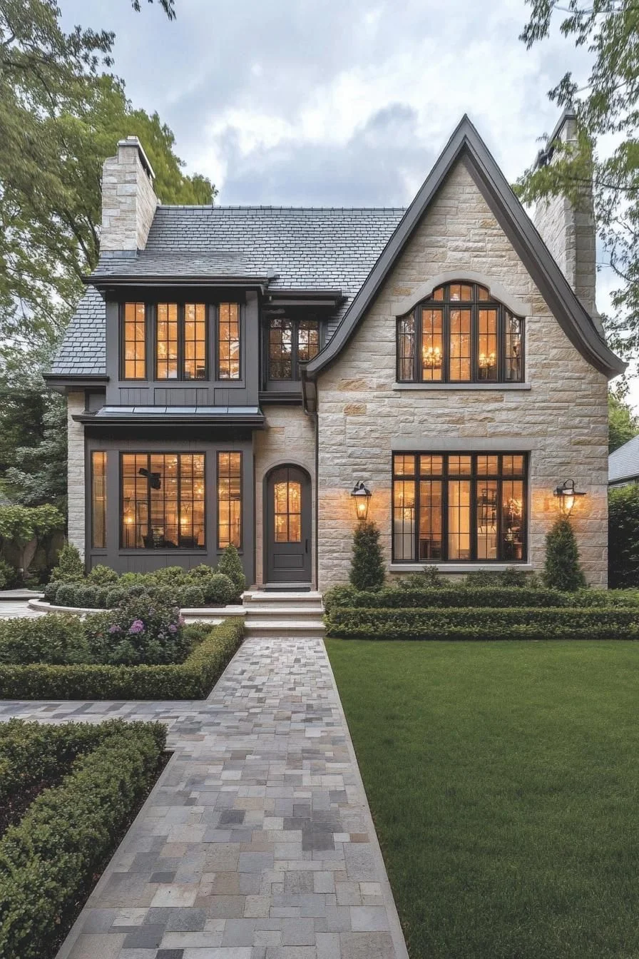 Quaint Stone Residence Full of Glowing Charm