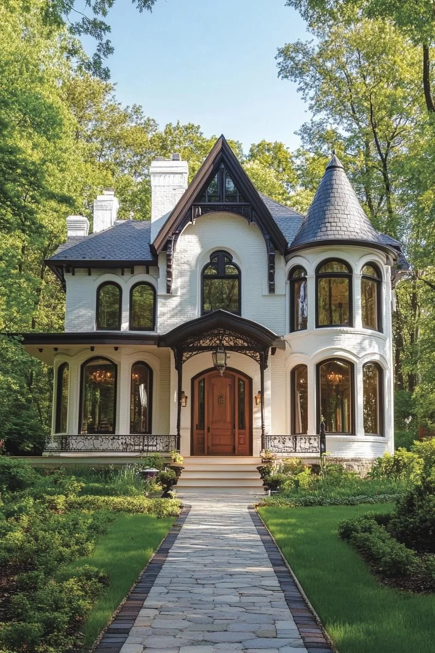 Gothic Elegance With Timber Accents