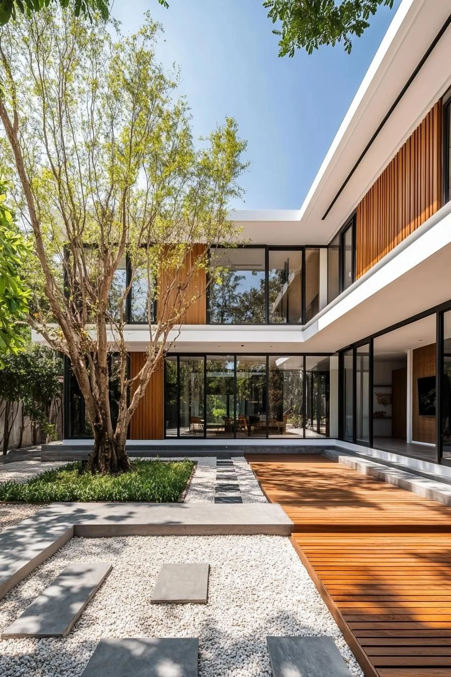 A Glass-and-Courtyard Thai Home
