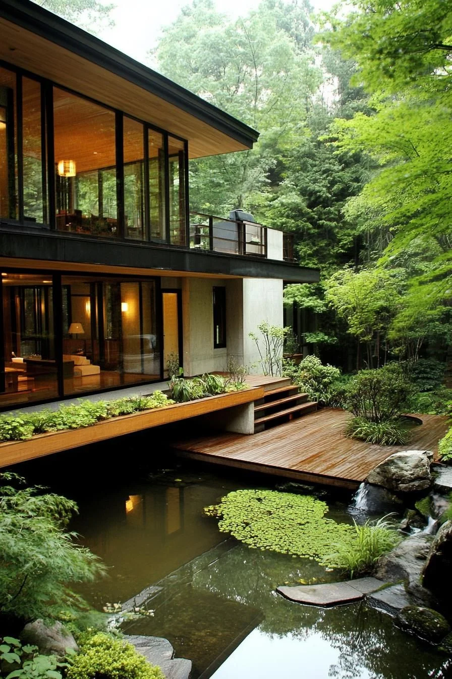 A Courtyard That Floats Above Nature