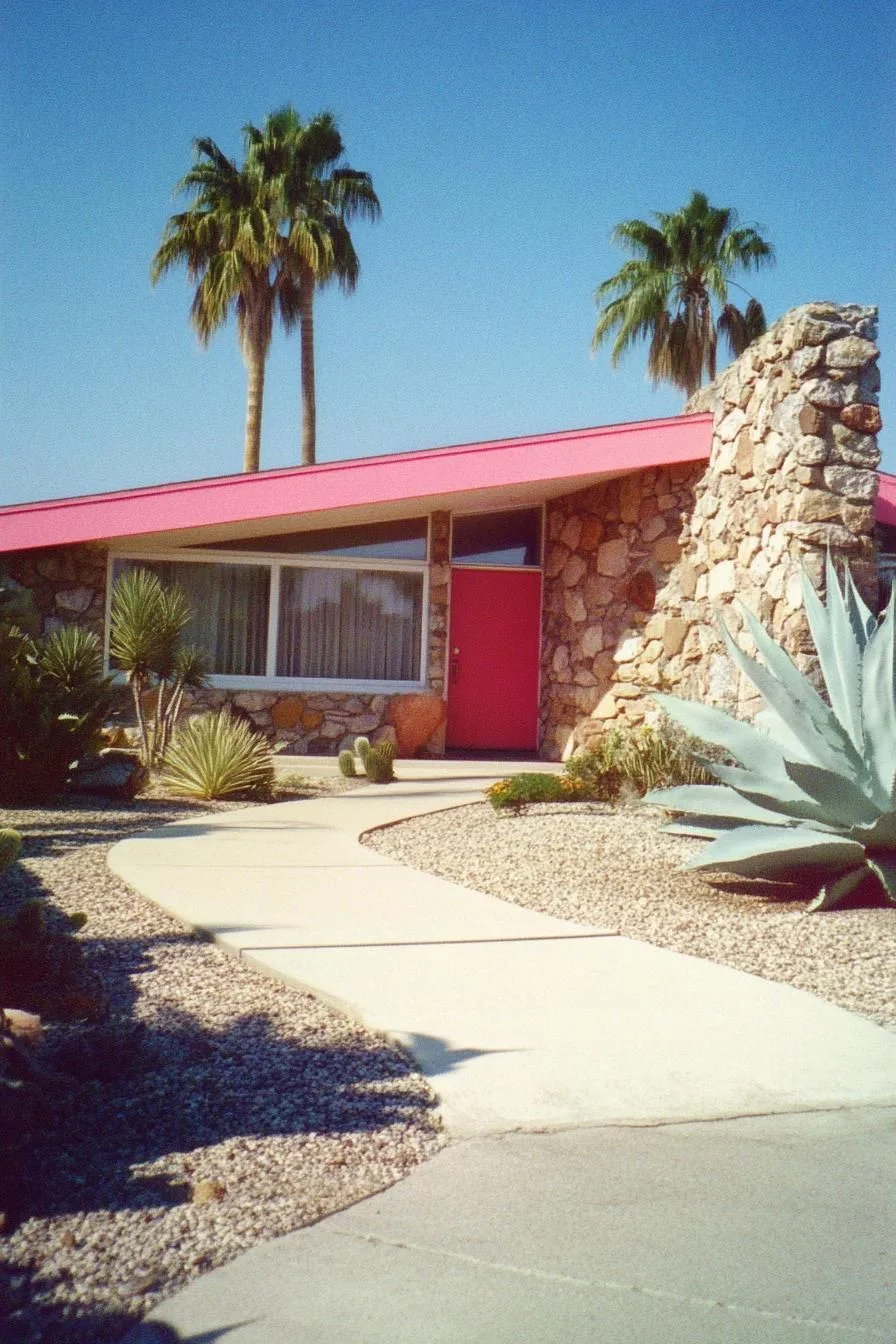 A Pink Accent Wall in Cactus Country