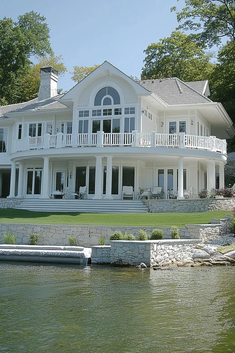 Colonial-Style Villa by the Lake