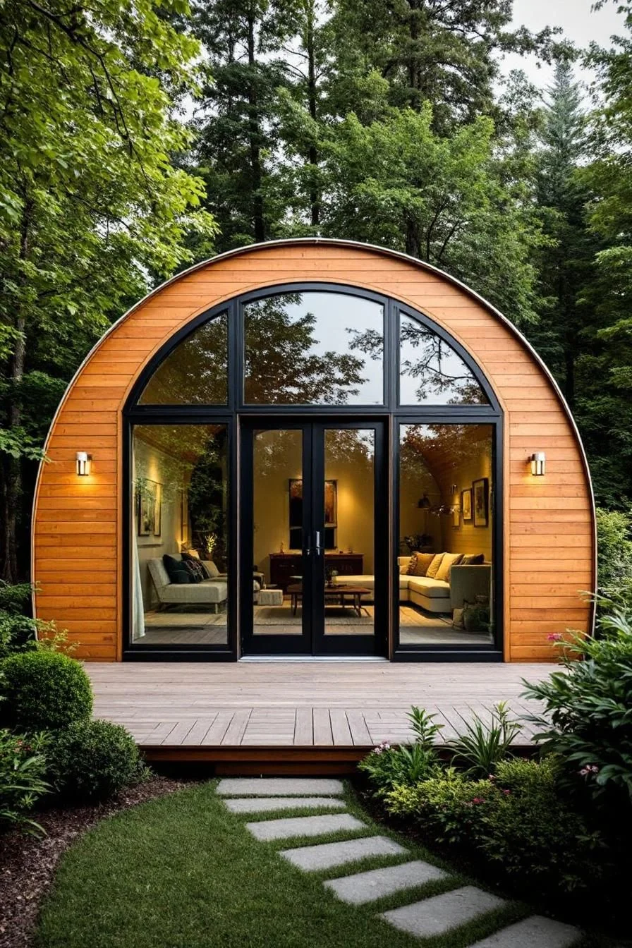 A Rounded Retreat of Wooden Charm