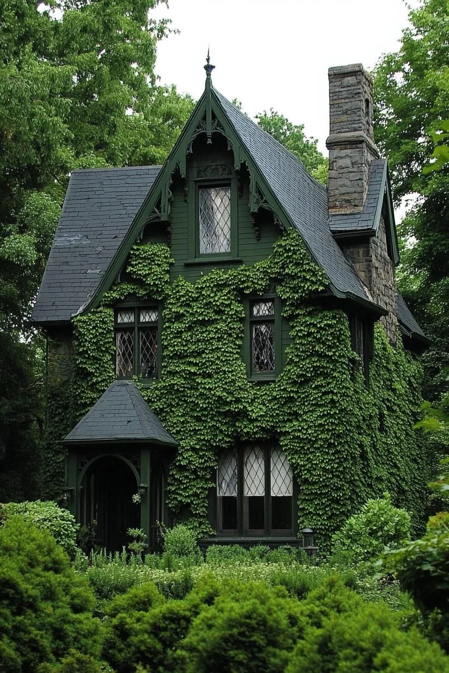 A Quiet Cottage Wrapped in Ivy
