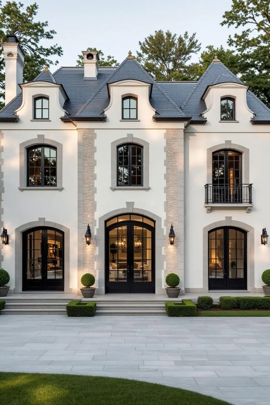 Modern French Facade Design Showcase
