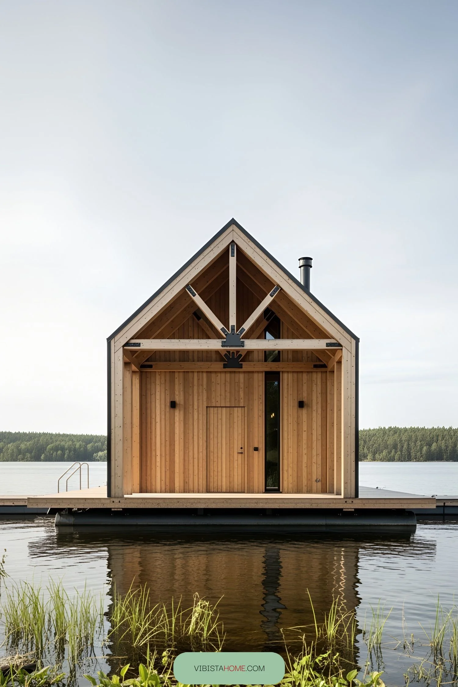 Cozy A-Frame Cabin on a Calm Waterway