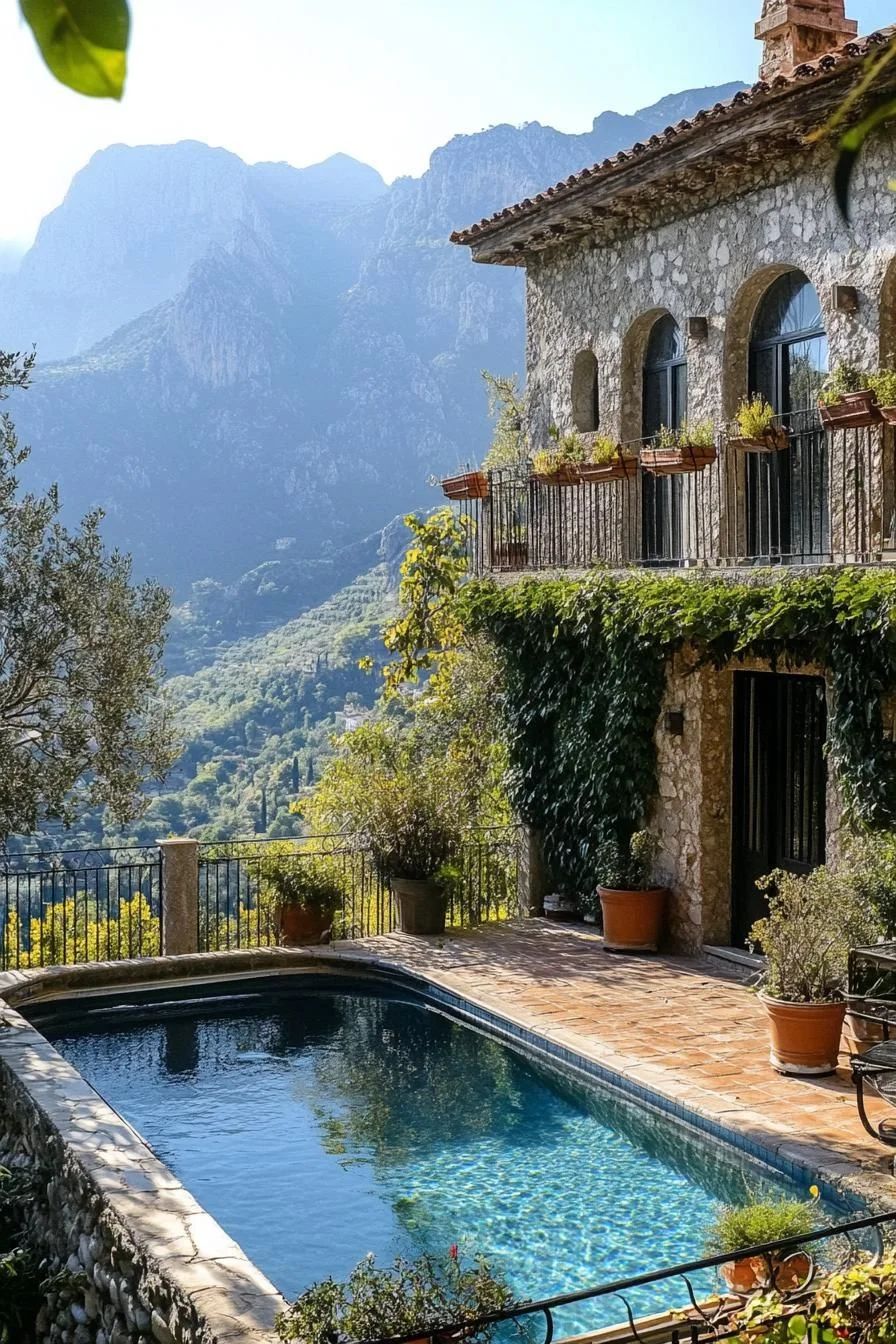 Stone Walls and Mountain Views