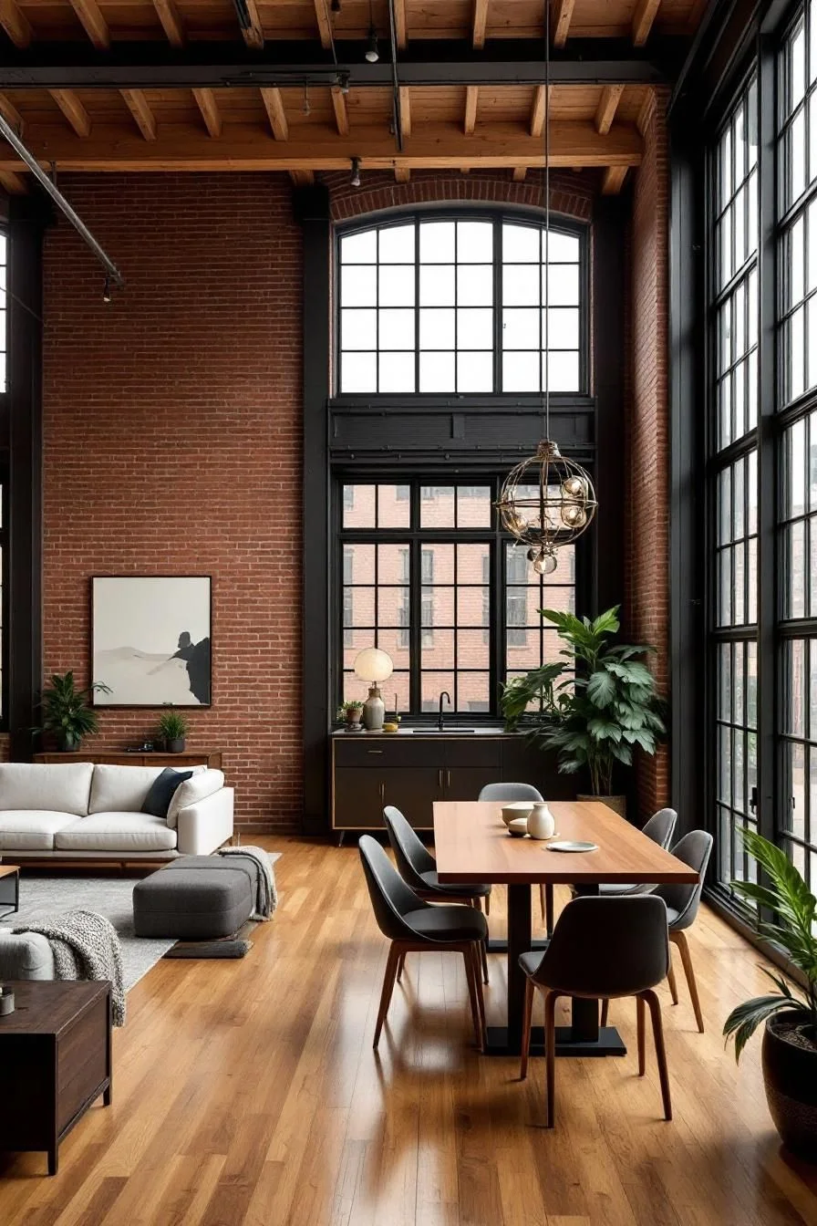 Brick Walls and Natural Light Living