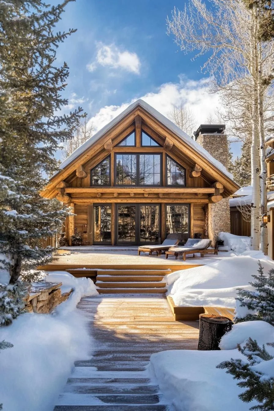 Cozy Log Cabin Retreat for Winter Wonderland
