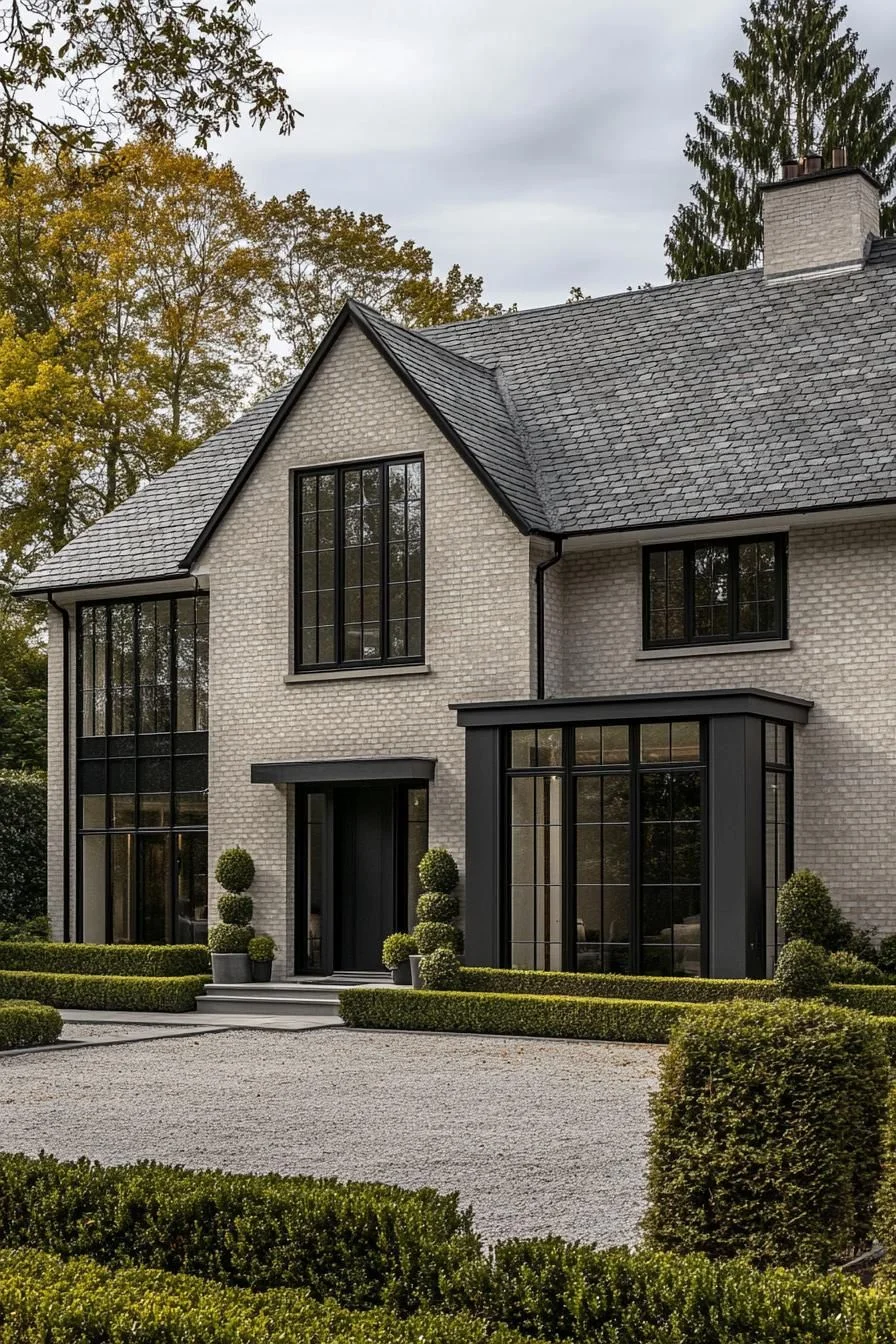 Brick Facade With a Sleek Modern Touch