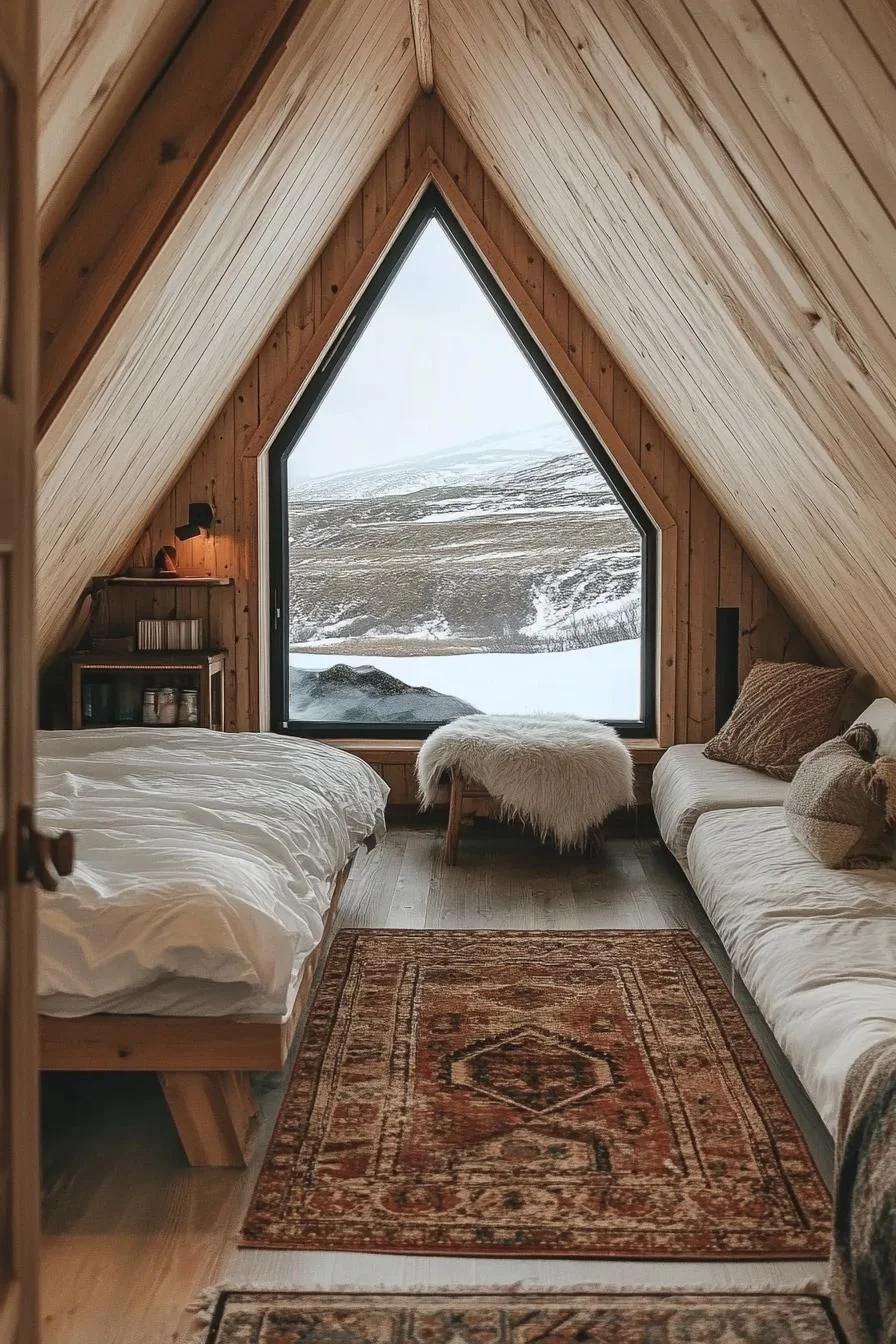 An A-Frame Cabin With a Peekaboo View