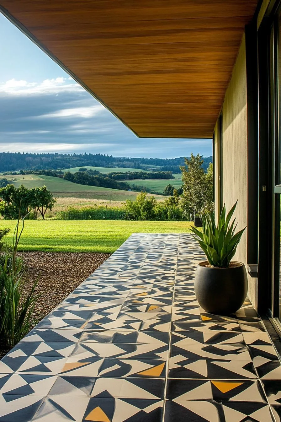 Bold Geometric Tile Flooring - photo 3