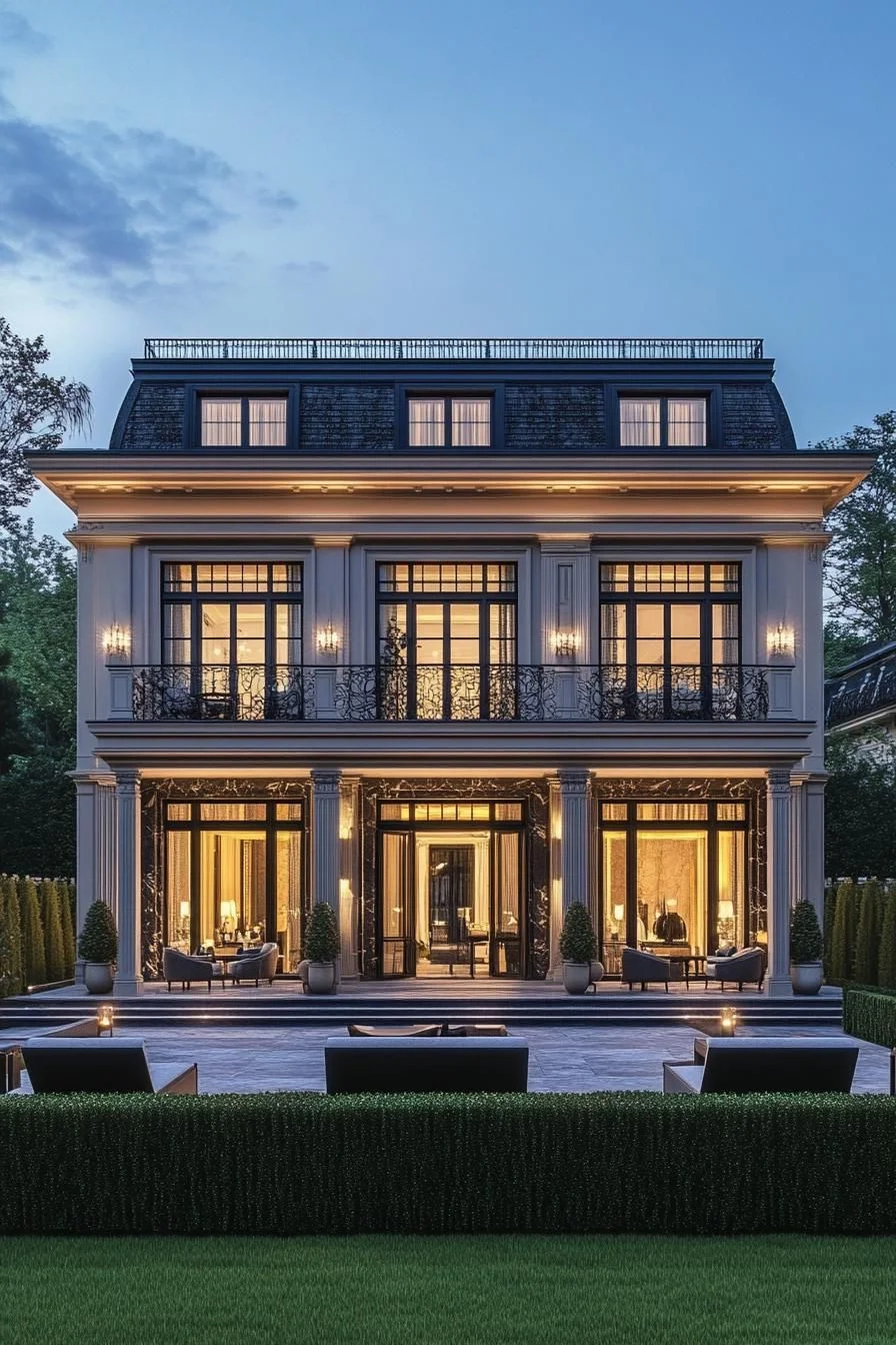 Chic Chateau With Warm Lighting