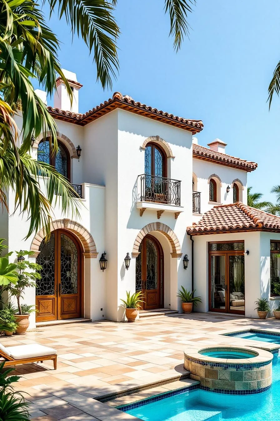 A Sunlit Villa by the Pool