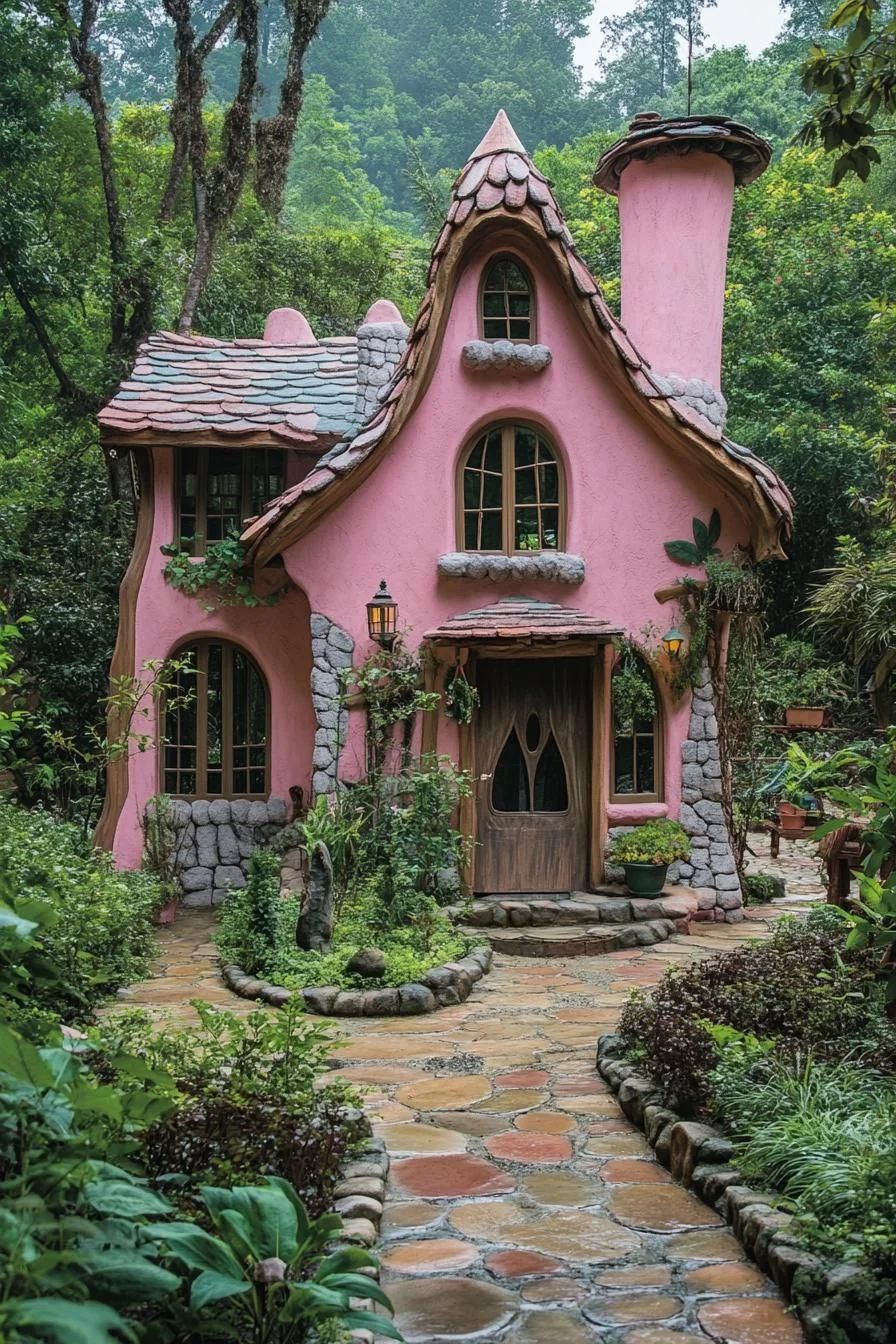 A Storybook Cottage With a Pink Touch