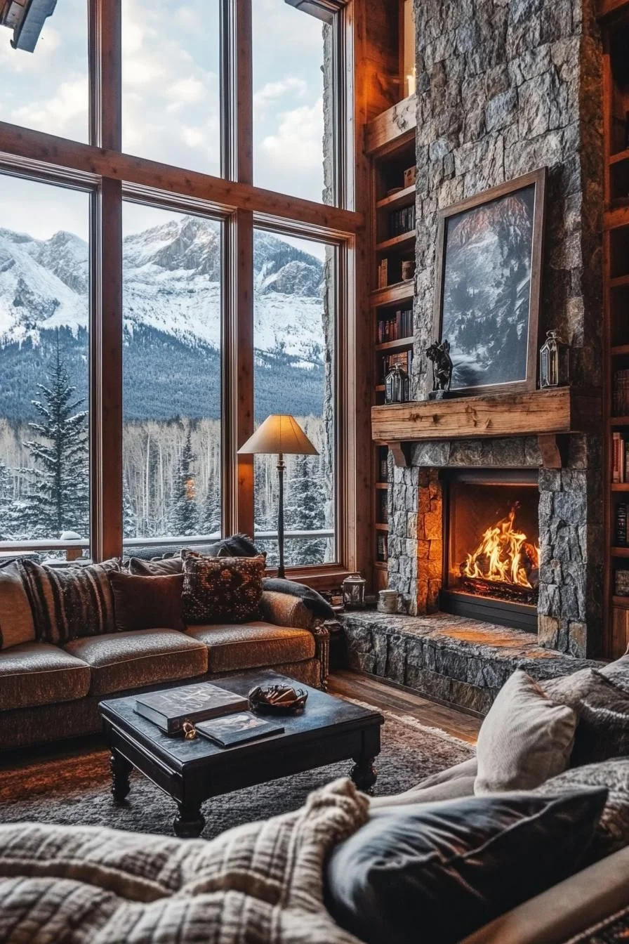 Books and Peaks by the Fireside