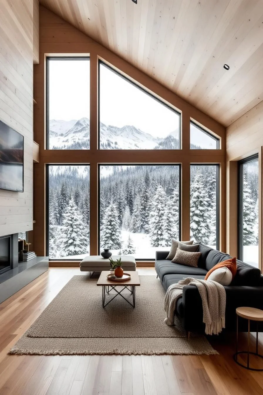 Mountain Majesty in a Modern Alpine Retreat