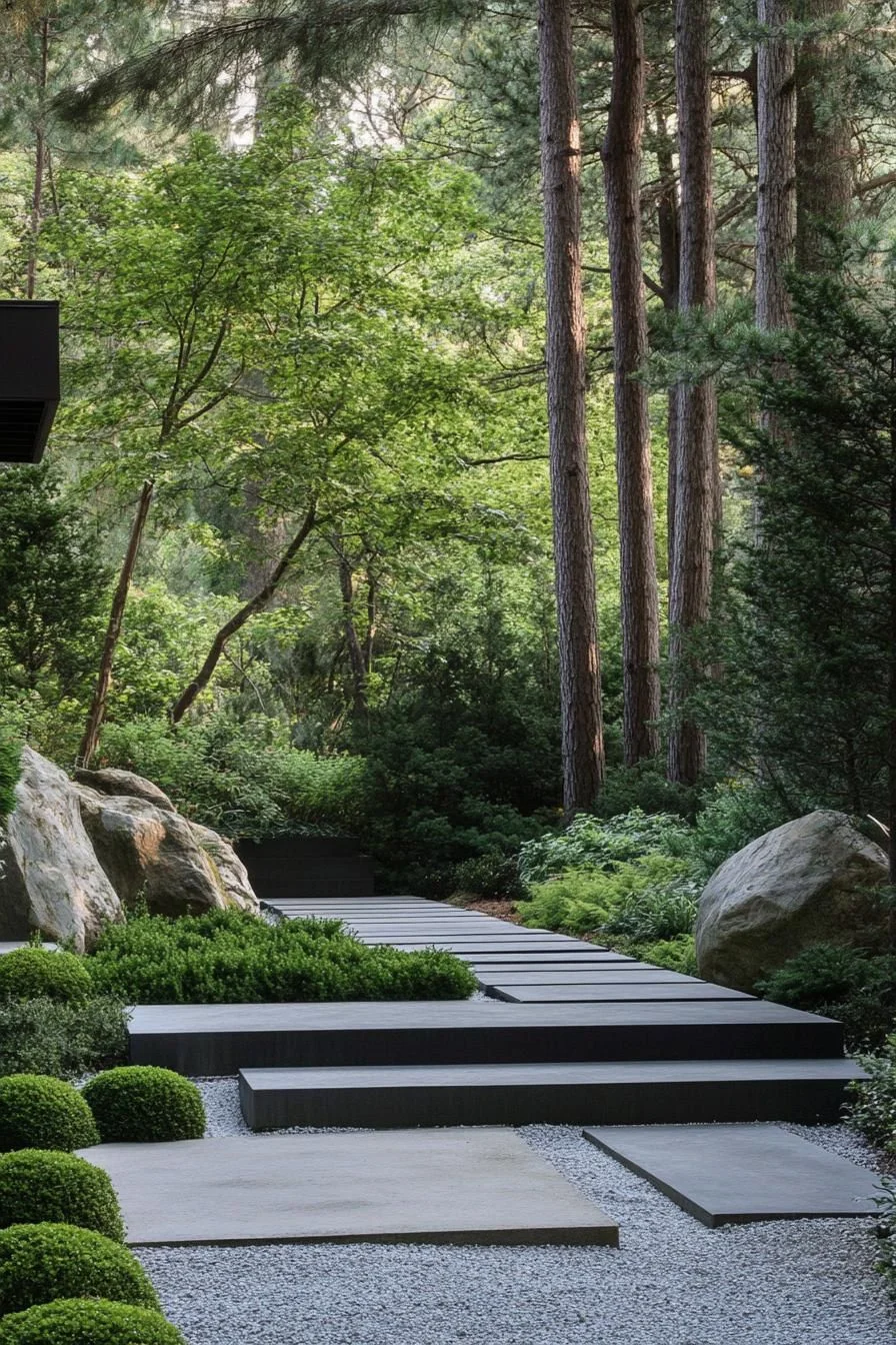 Curving Path Through Green Valley