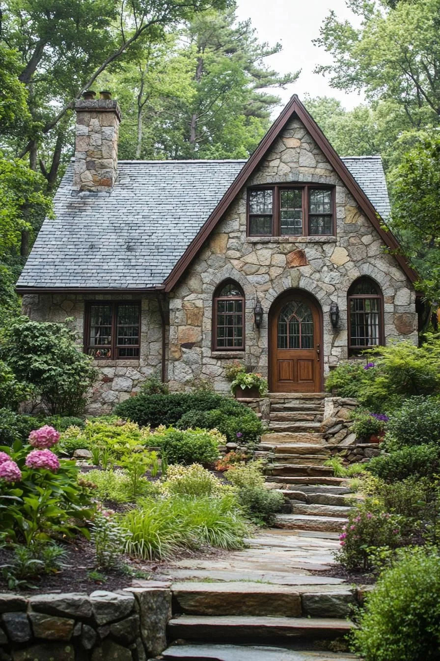 A Pebble-Stone Home with Cozy Character