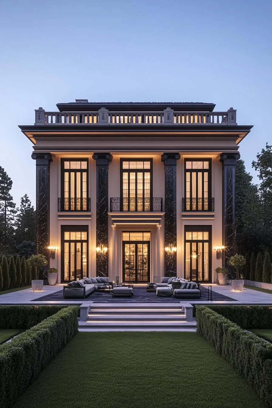 Lavish Haven With Marble Columns