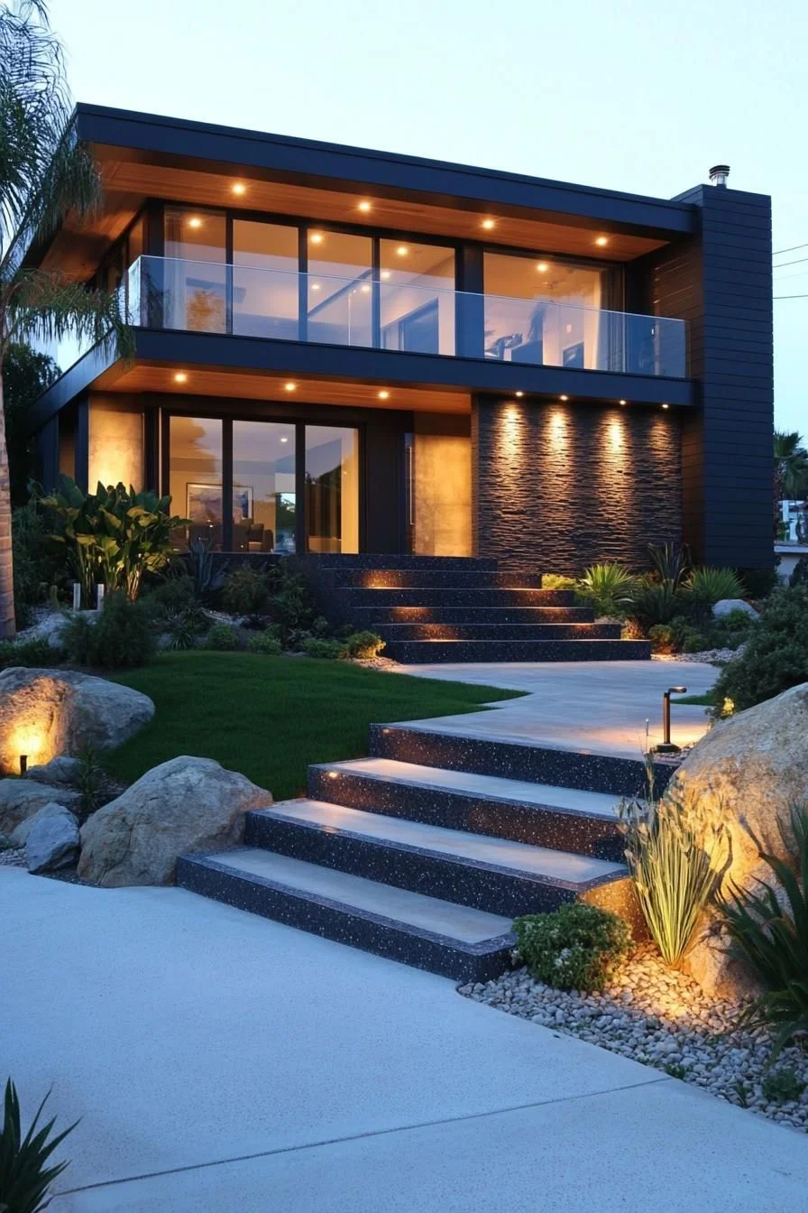 Palm-Framed Villa with Elevated Design