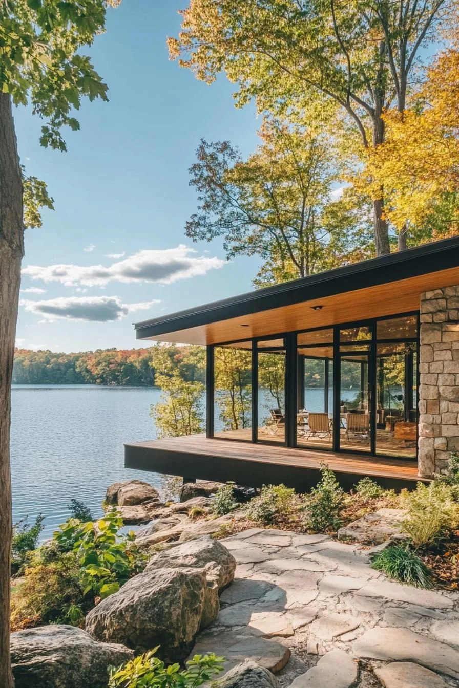 Flat Rooflines With Deep Overhangs