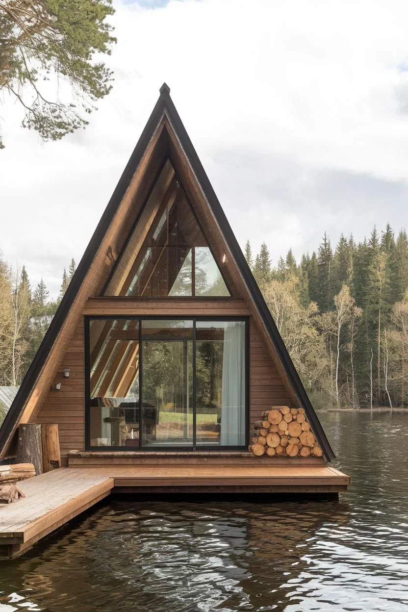 Angles Afloat at the Triangular Lagoon Lodge