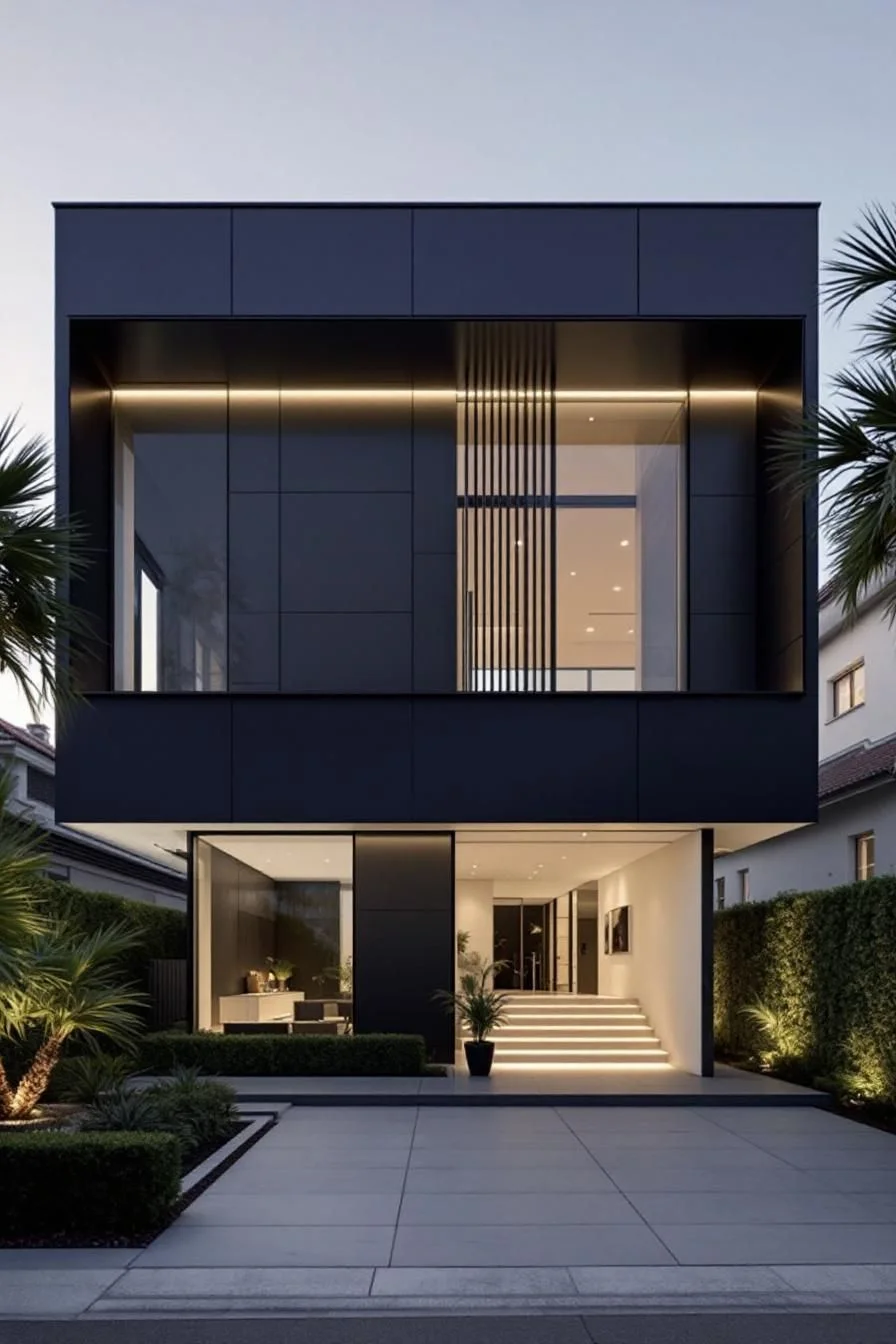 Urban Oasis with a Boxy Design