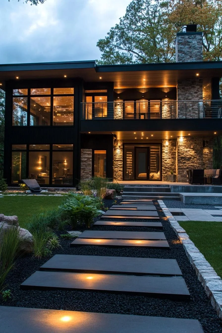 Illuminated Serenity in a Modern Design