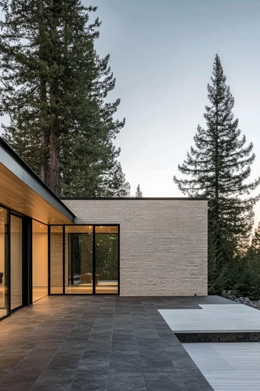 Quiet Forestside Charm with a Flat Roof
