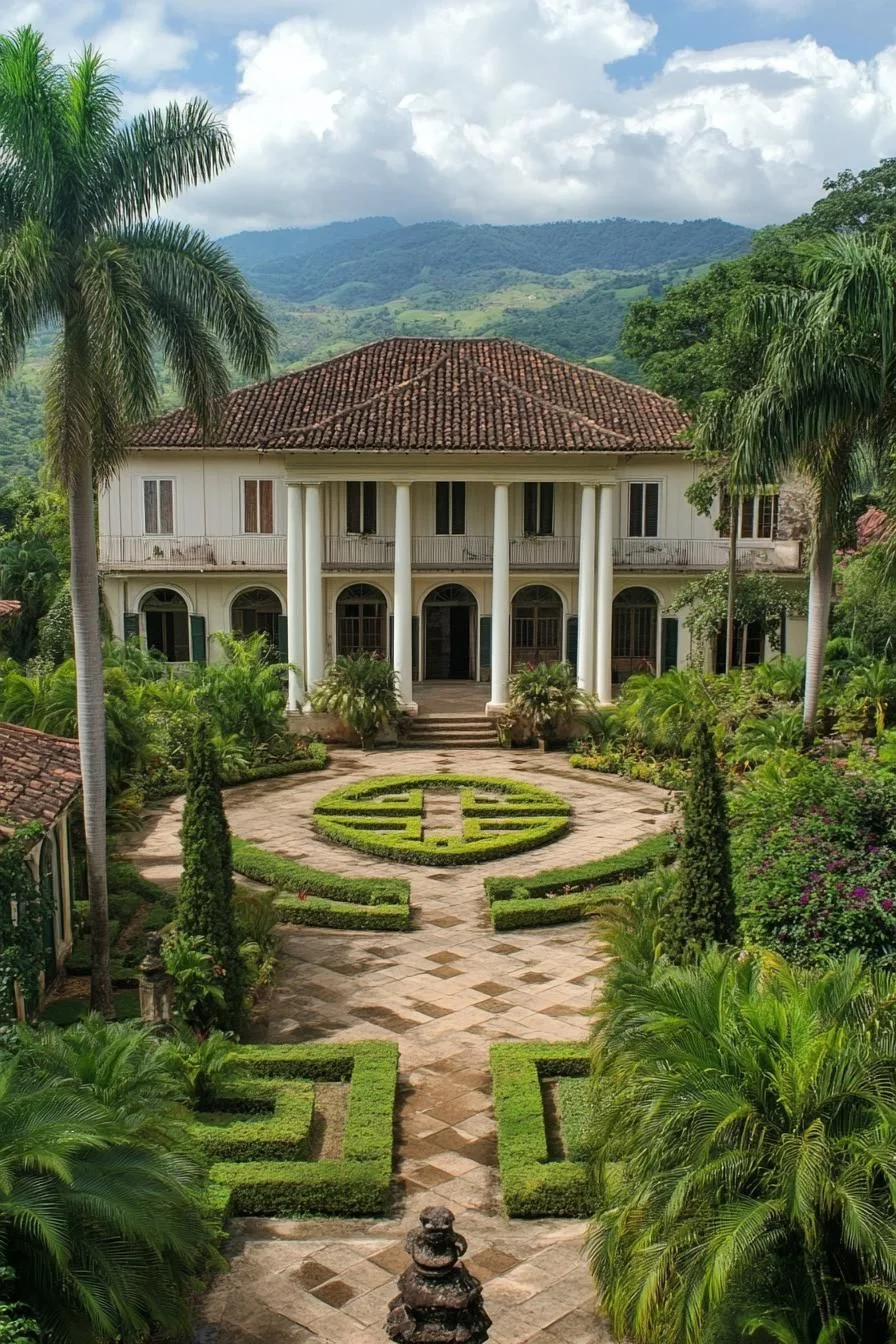 Grand Manor Set in Green Grounds