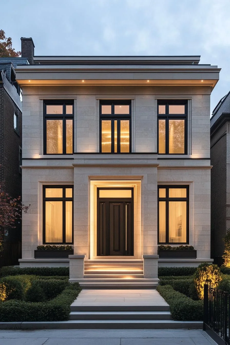 Twilight Glow on a Modern Neoclassical Gem