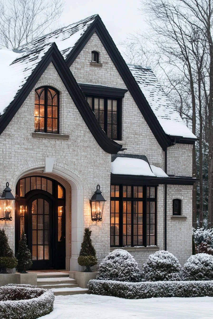 Snow-Covered House Design