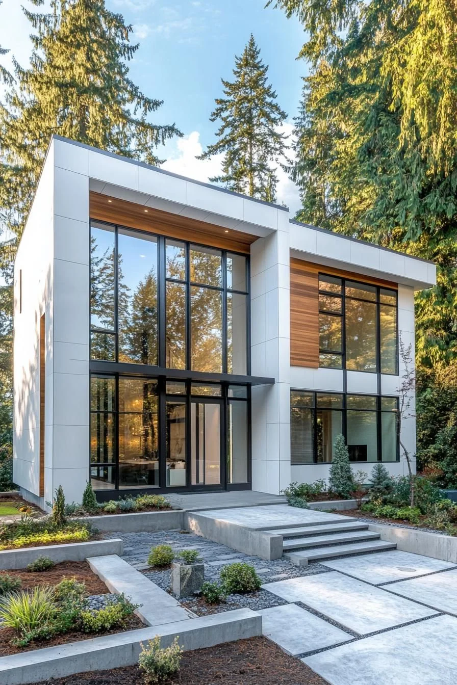 Chic Glass Fortress in the Forest