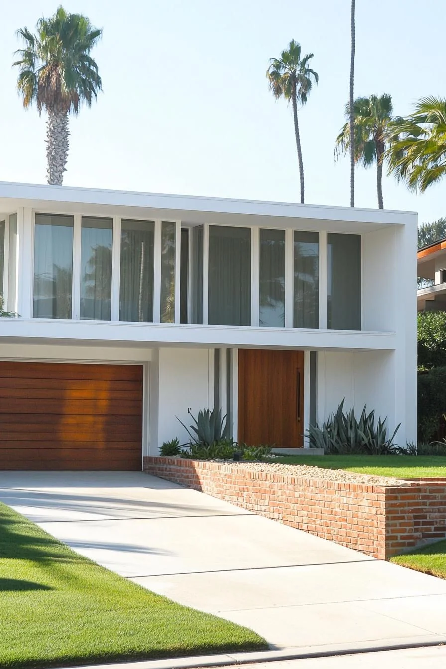 A White Home Warmed by Wood Accents