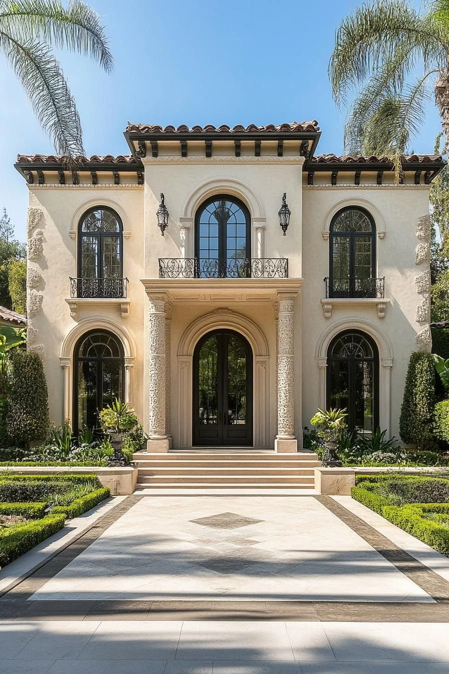 Timeless Villa With Carved Columns