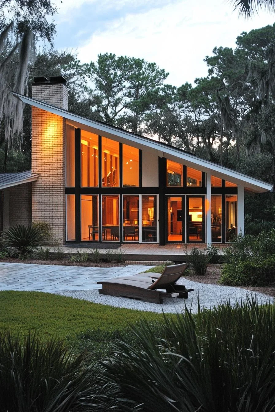 A Craftsman Home at Twilight