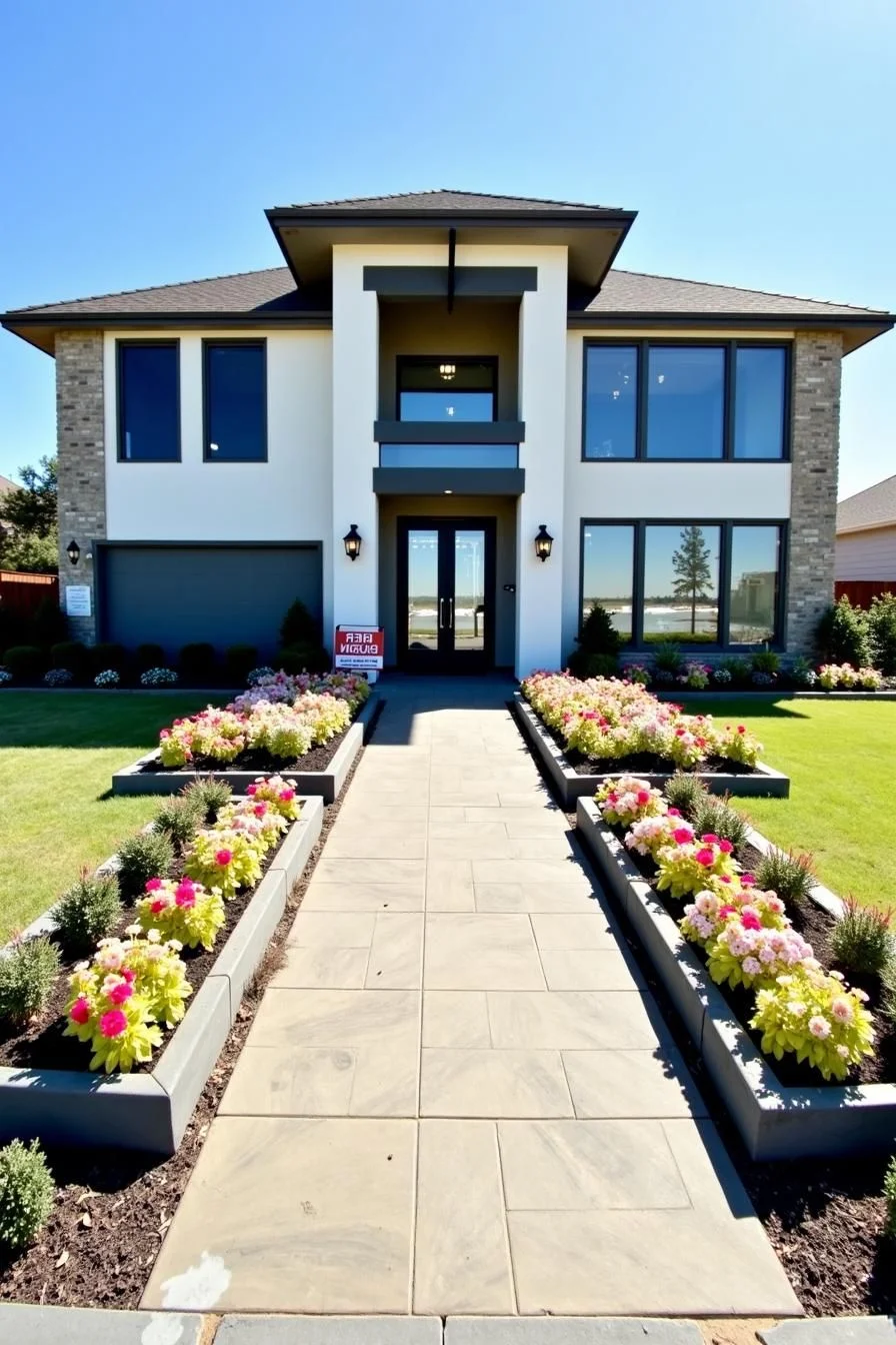 Grand Entryway Defines This Modern Home