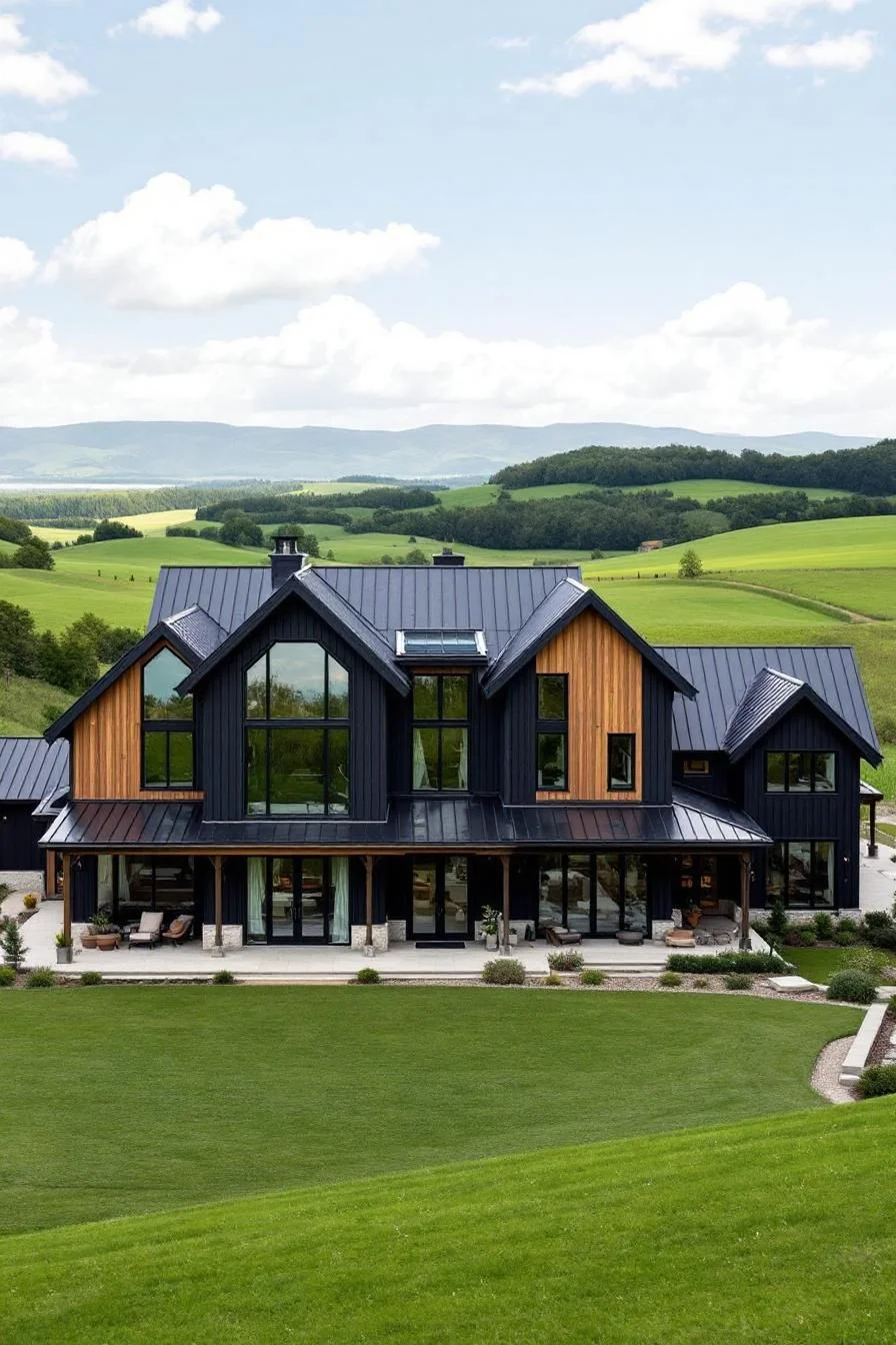 A Countryside Farmhouse With Glass Views