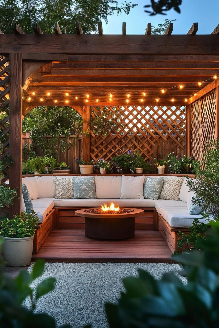 Garden Glow: A Cozy Alfresco Nook