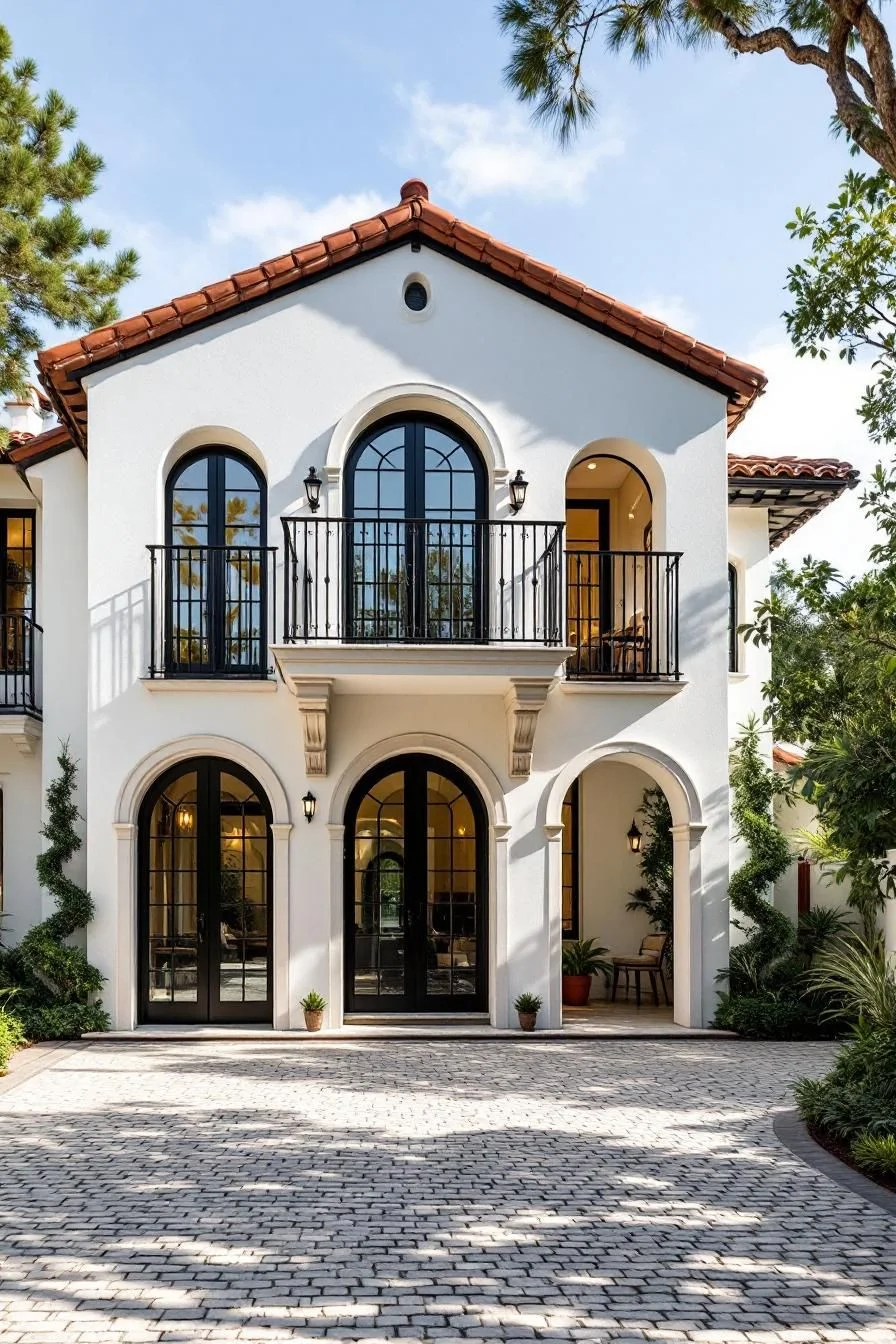 A Mediterranean Villa Full of Arches