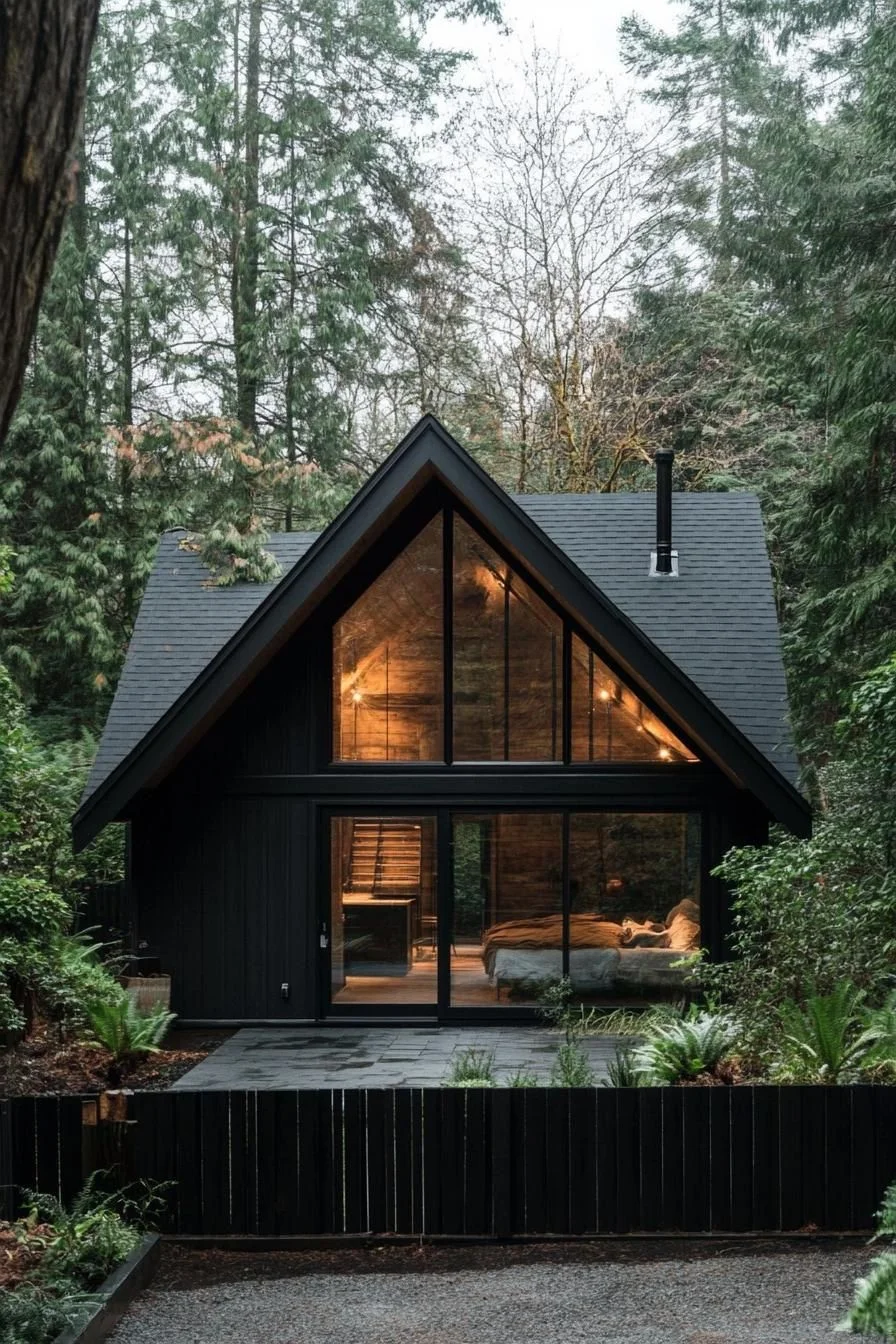 A Charming Woodland A-Frame Cabin
