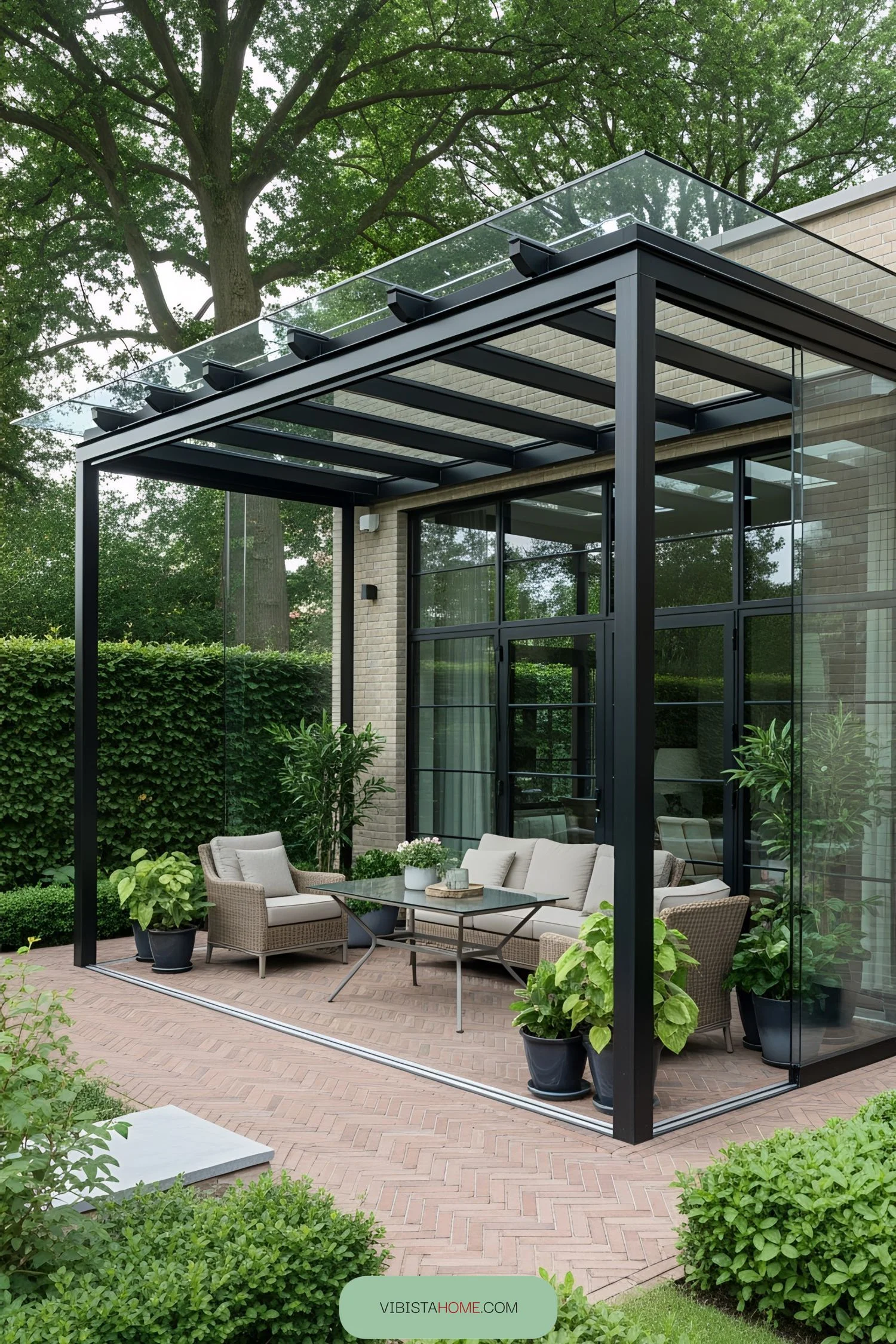 A Sun-Drenched Glass Oasis