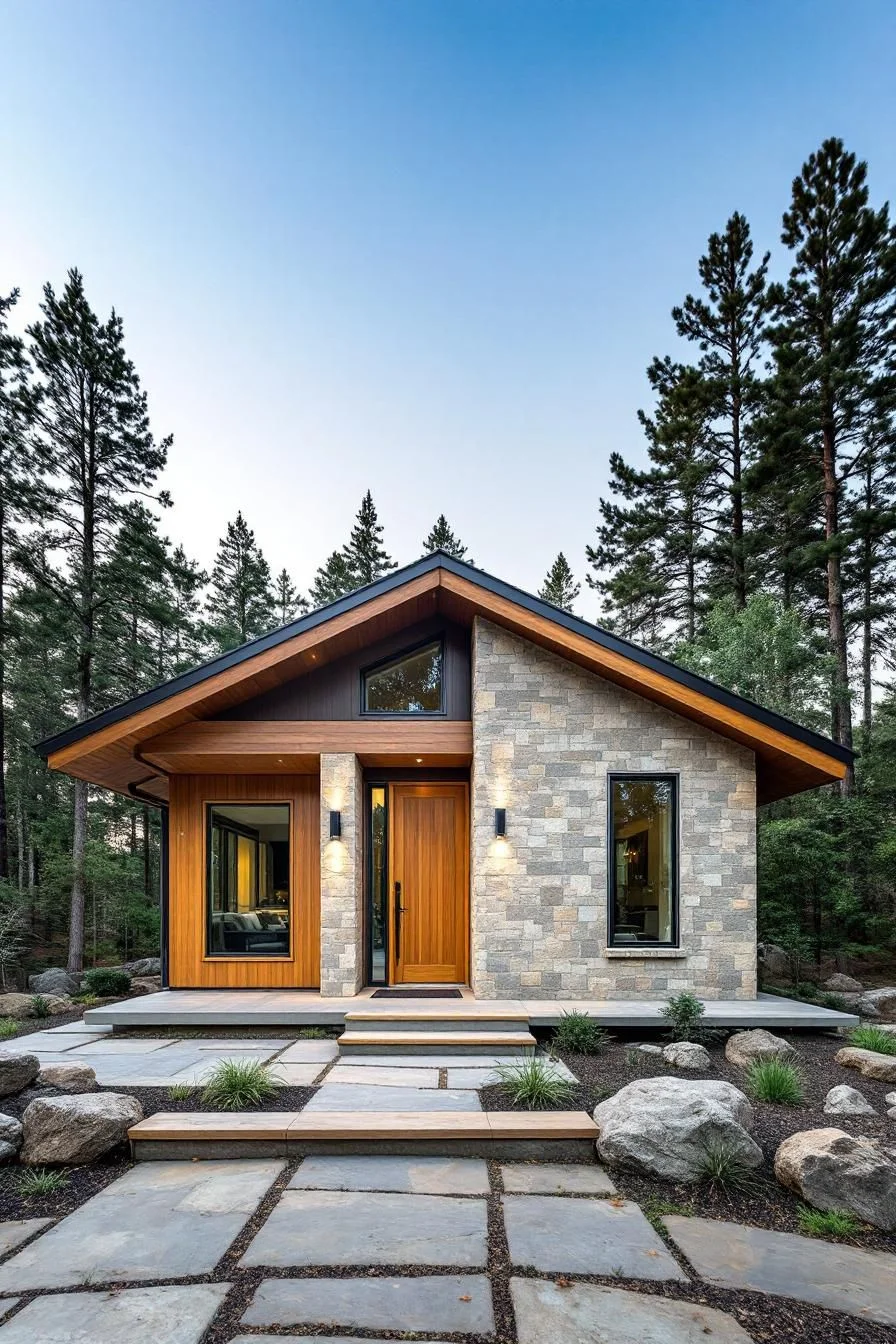 A Stone-Front Bungalow with Cottage Charm